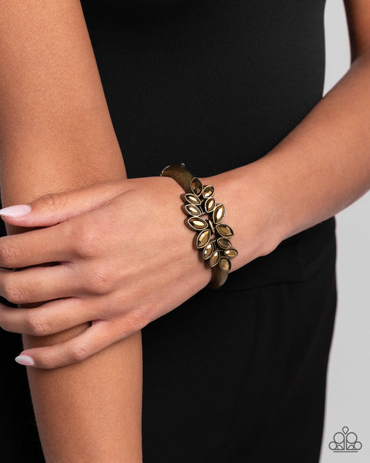 Glamorously Garnished - Brass Paparazzi Accessories