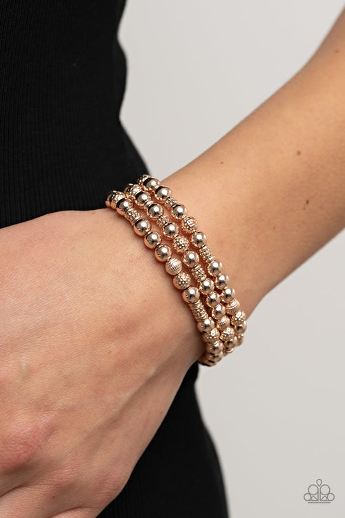 Boundless Boundaries - Rose Gold Paparazzi Accessories