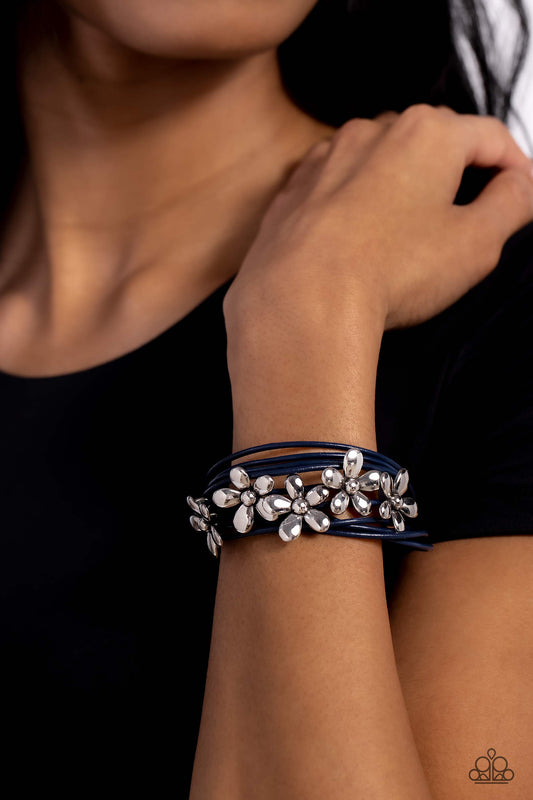 Here Comes the BLOOM - Blue Paparazzi Accessories
