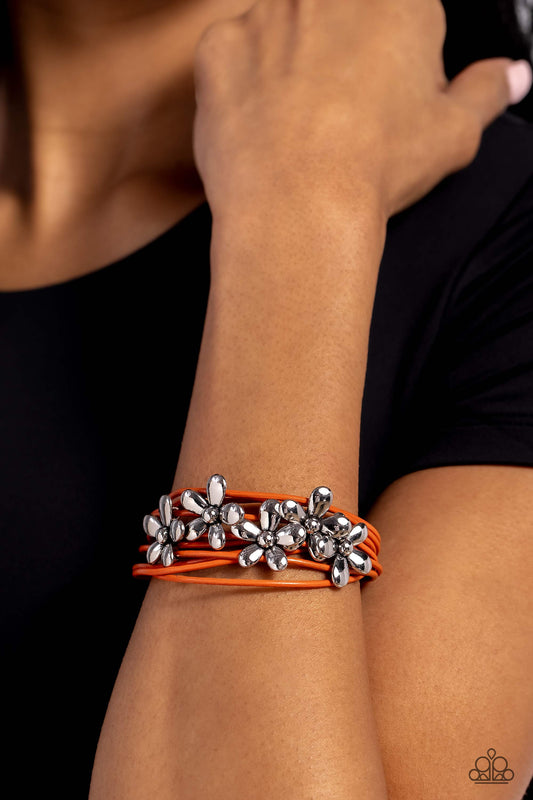 Here Comes the BLOOM - Orange Paparazzi Accessories