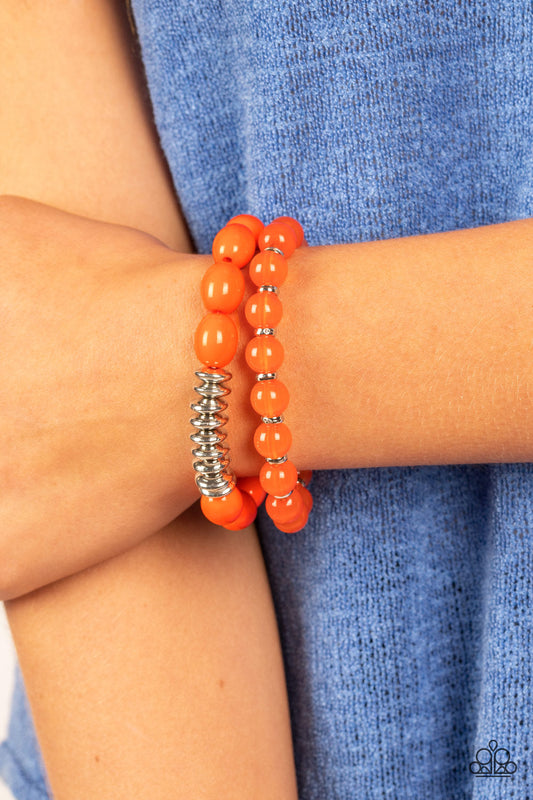 La Vida Vacation - Orange Paparazzi Accessories