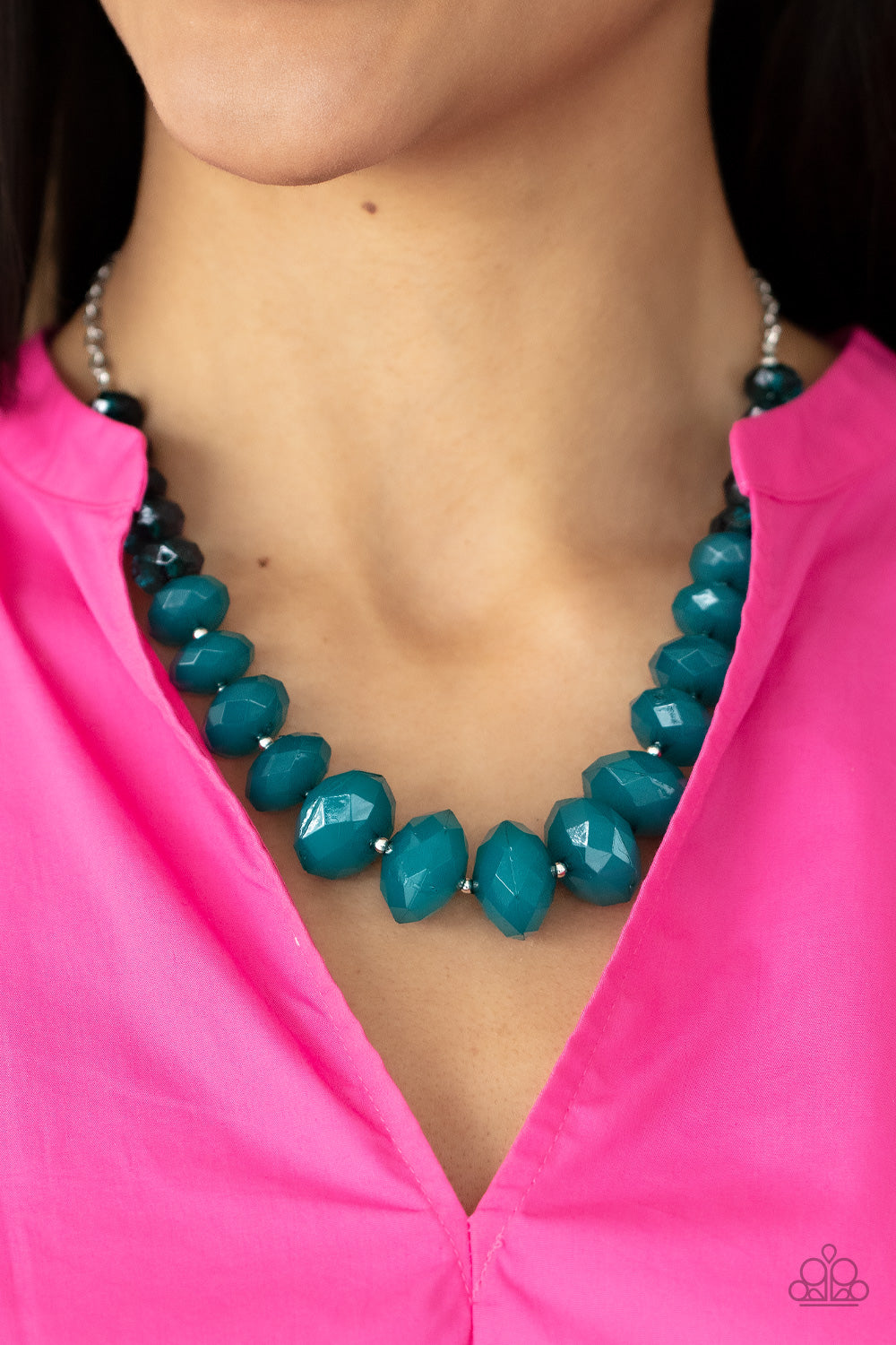 Happy-GLOW-Lucky - Blue Paparazzi Accessories