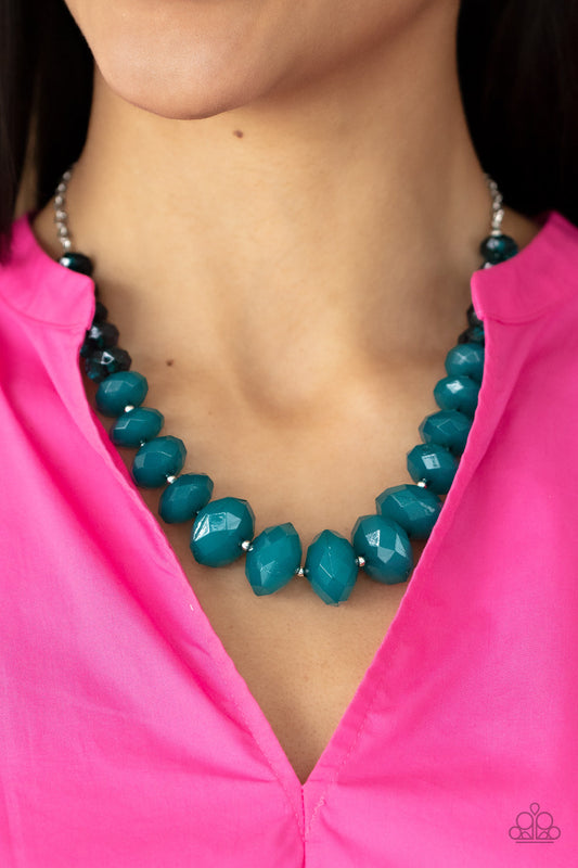 Happy-GLOW-Lucky - Blue Paparazzi Accessories