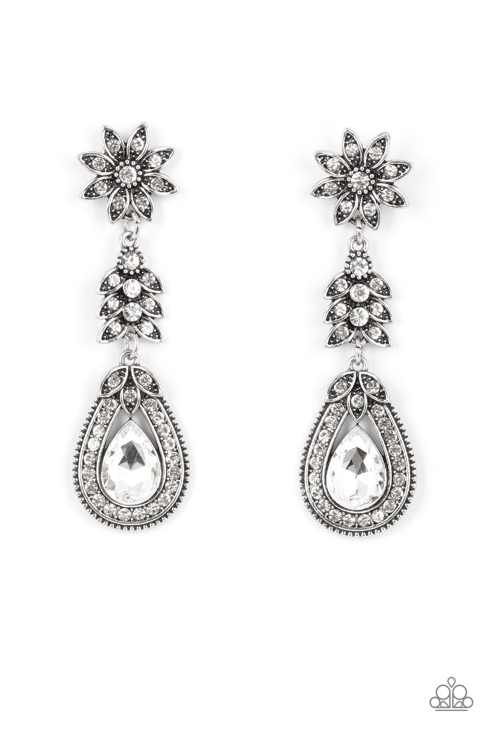 Floral Fantasy - White Paparazzi Accessories