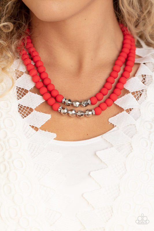 Summer Splash - Red Paparazzi Accessories