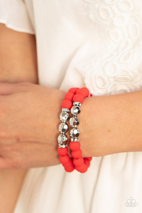 Dip and Dive - Red Paparazzi Accessories