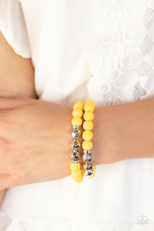 Dip and Dive - Yellow Paparazzi Accessories