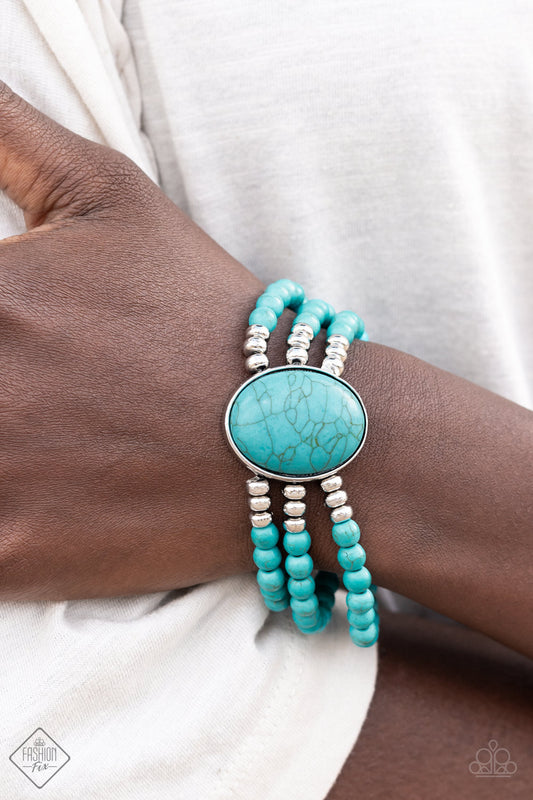 Stone Pools - Blue Paparazzi Accessories