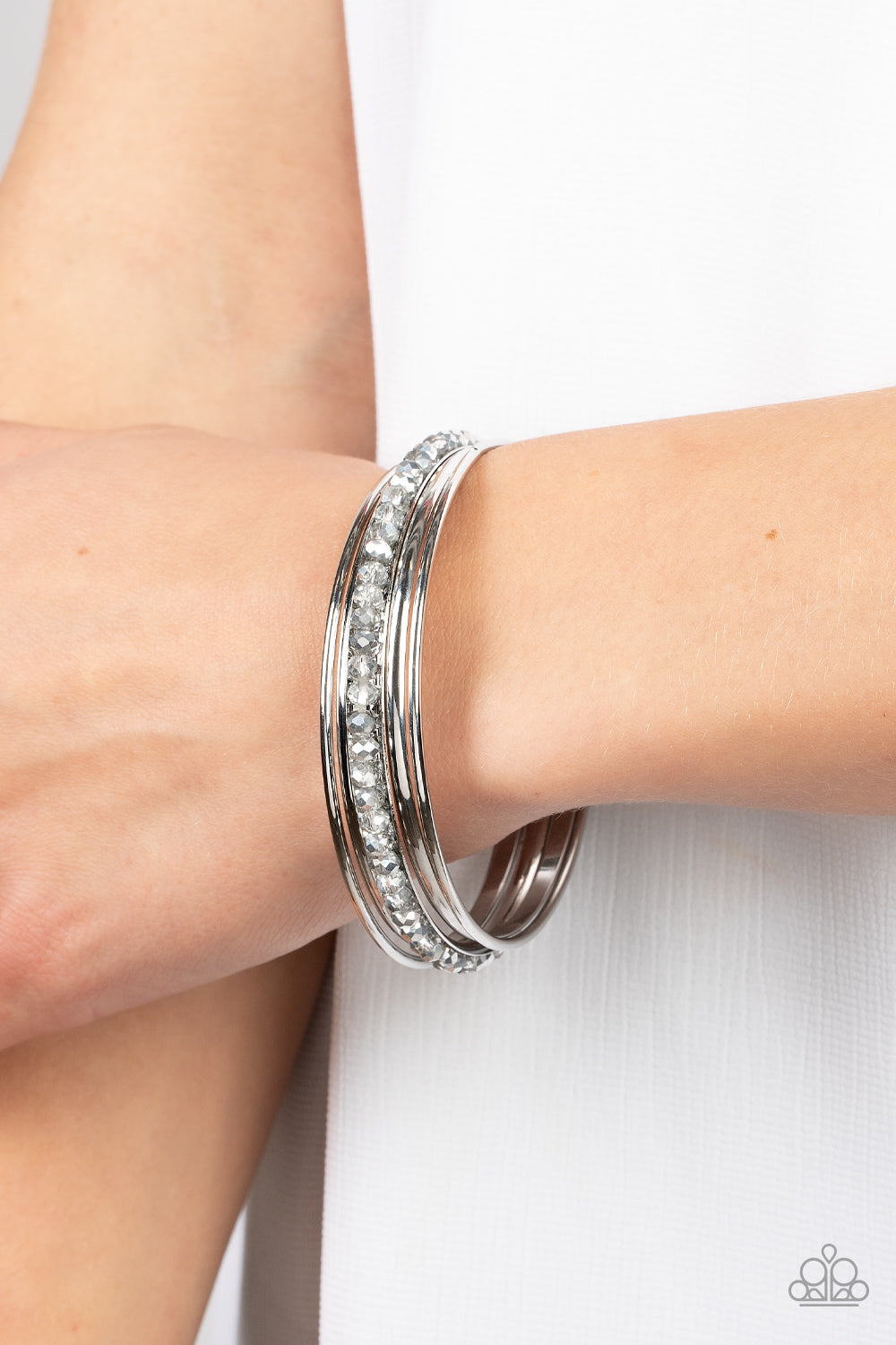 Prismatic Pizazz - Silver Paparazzi Accessories