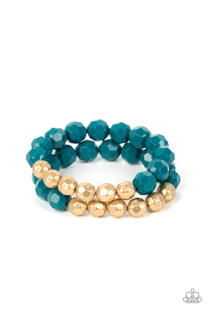Grecian Glamour - Blue Paparazzi Accessories