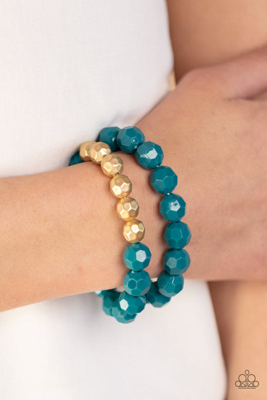 Grecian Glamour - Blue Paparazzi Accessories