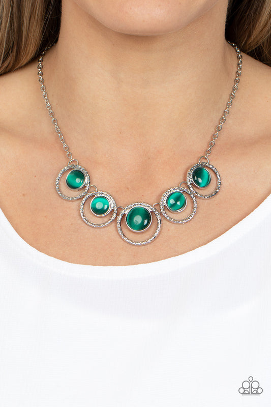 Elliptical Enchantment - Green Paparazzi Accessories