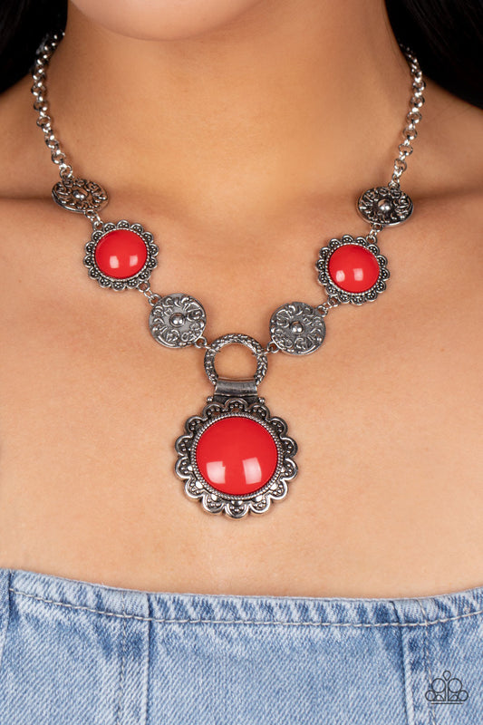 Poppy Persuasion - Red Paparazzi Accessories