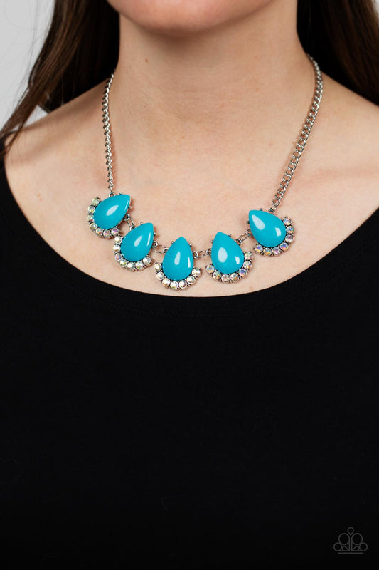 Ethereal Exaggerations - Blue Paparazzi Accessories