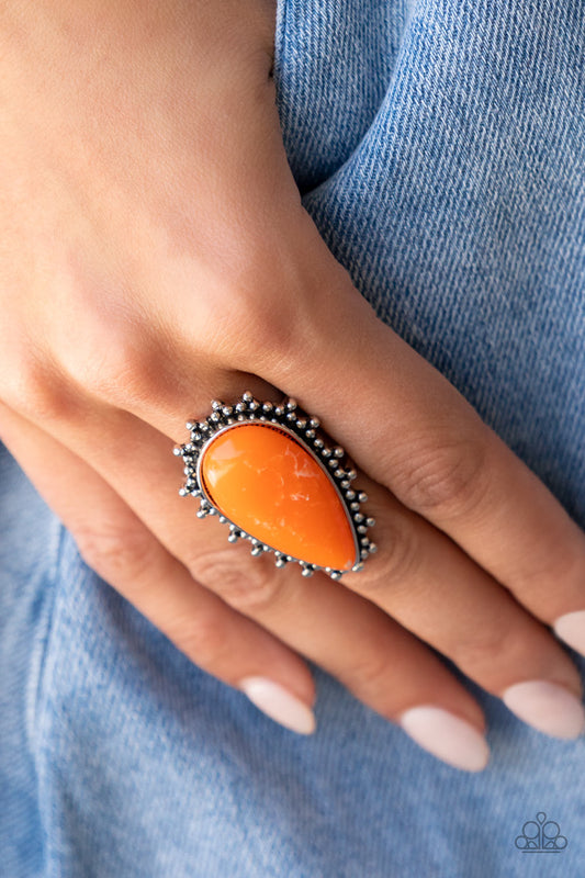 Down-to-Earth Essence - Orange Paparazzi Accessories