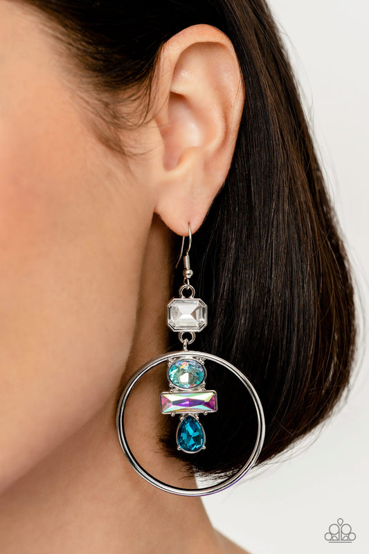 Geometric Glam - Blue Paparazzi Accessories