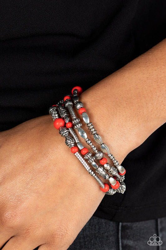 Jungle Jubilee - Red Paparazzi Accessories