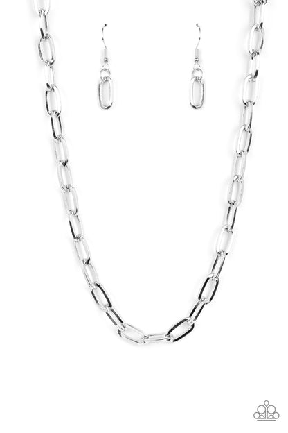 Boston Backdrop - Silver Paparazzi Accessories