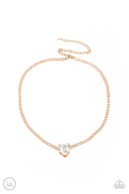 Flirty Fiancé - Gold Paparazzi Accessories