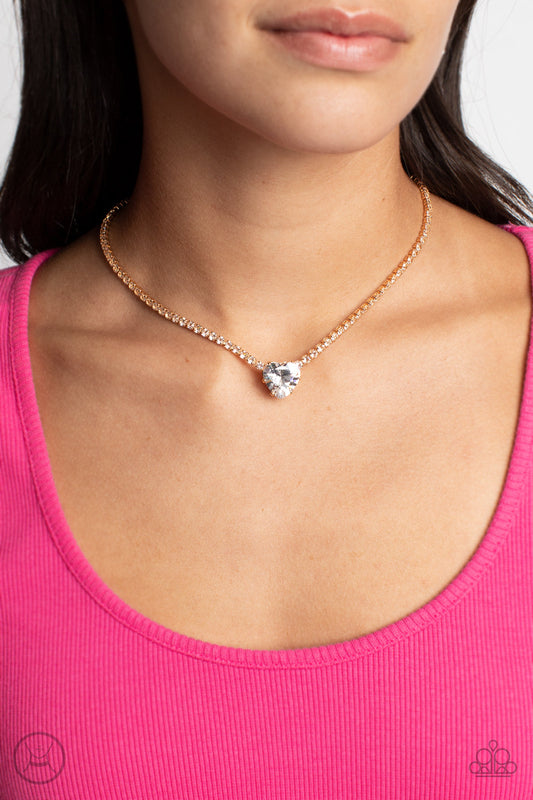 Flirty Fiancé - Gold Paparazzi Accessories
