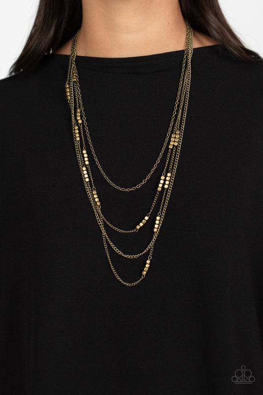 Metallic Monarch - Brass Paparazzi Accessories
