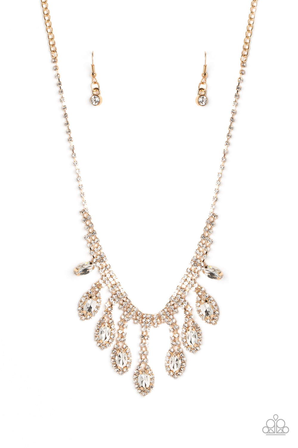 REIGNING Romance - Gold Paparazzi Accessories