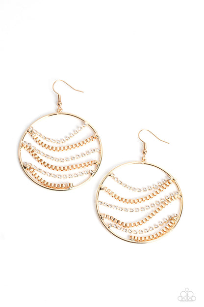 Fighting Fortune - Gold Paparazzi Accessories