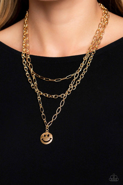 Winking Wanderer - Gold Paparazzi Accessories