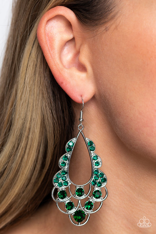 Majestic Masquerade - Green Paparazzi Accessories