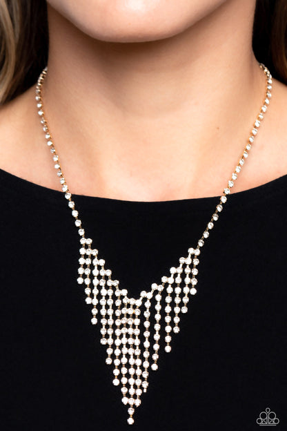 SHIMMER of Stars - Gold Paparazzi Accessories