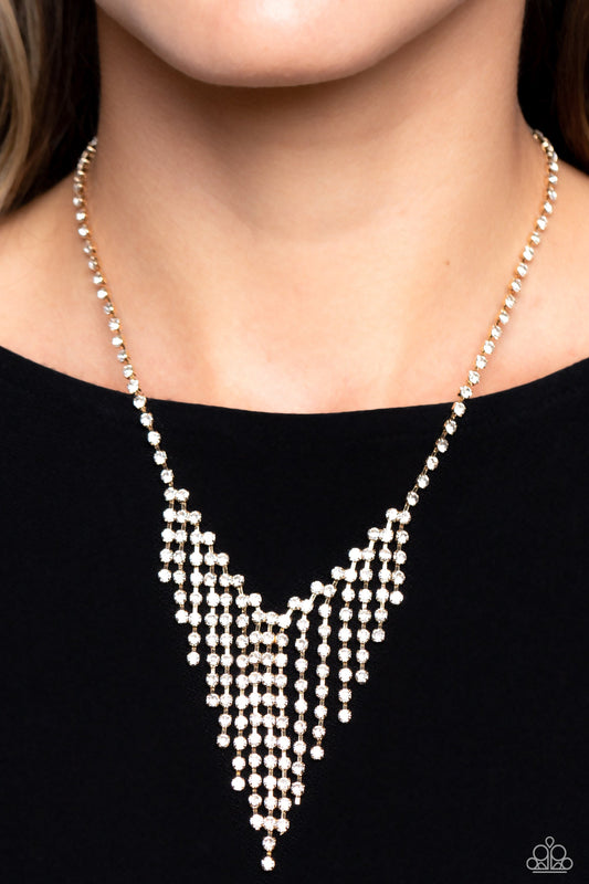 SHIMMER of Stars - Gold Paparazzi Accessories