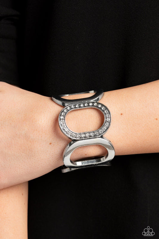 Opulent Ovals - White Paparazzi Accessories