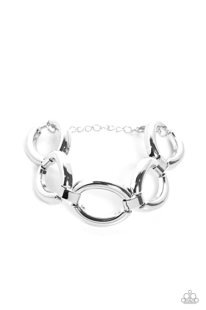 Constructed Chic - Silver Paparazzi Accessories