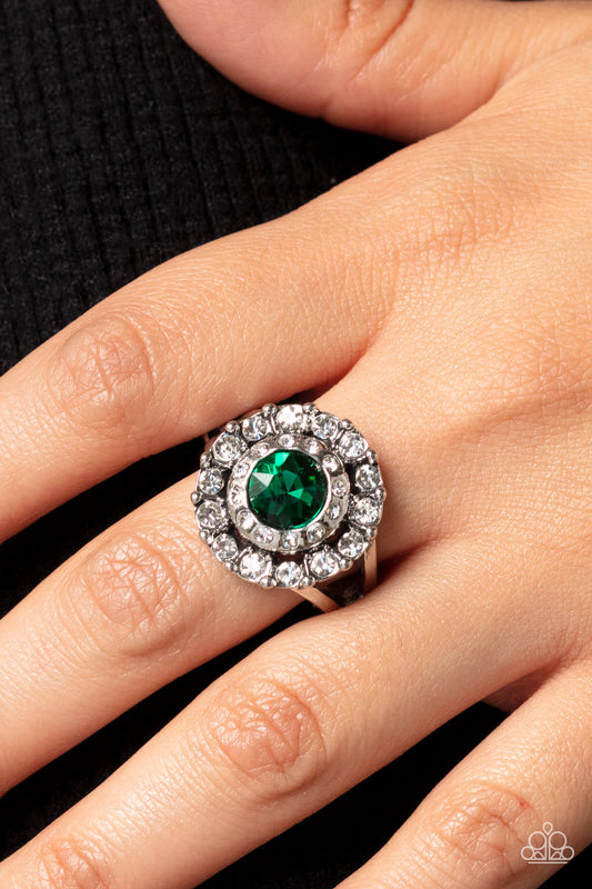 Twinkling Trance - Green Paparazzi Accessories
