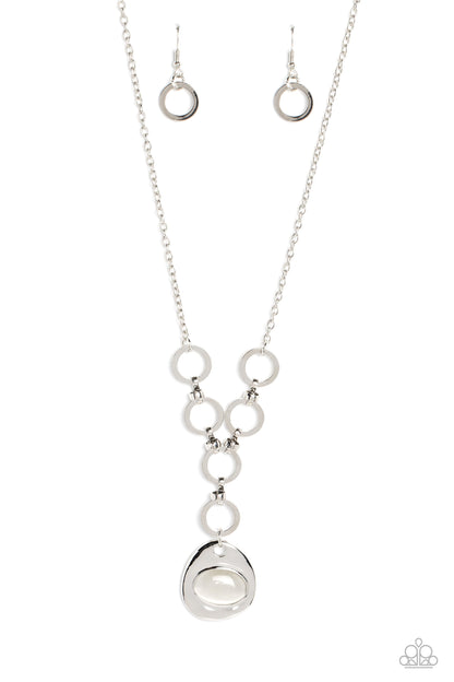 Get OVAL It - White Paparazzi Accessories