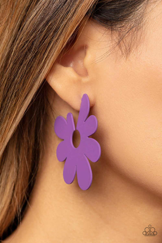 Flower Power Fantasy - Purple Paparazzi Accessories