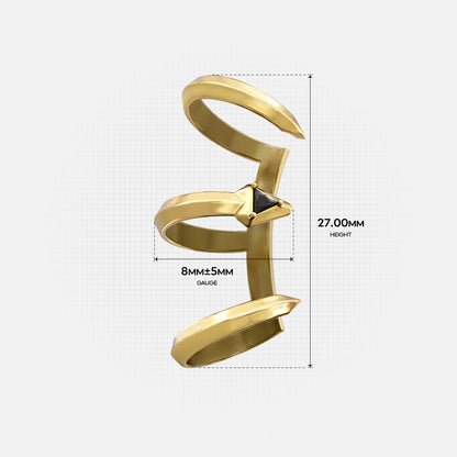 TWIN FANG EAR CUFFS