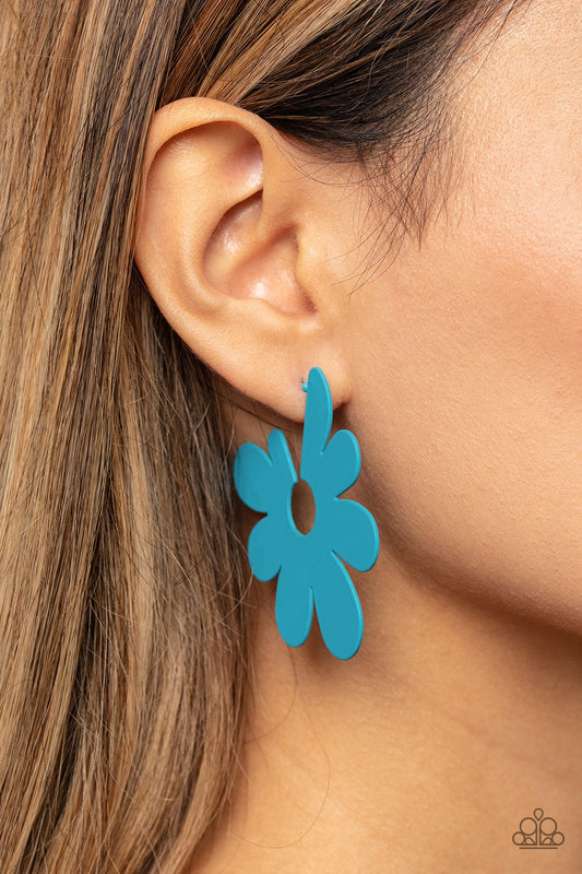 Flower Power Fantasy - Blue Paparazzi Accessories