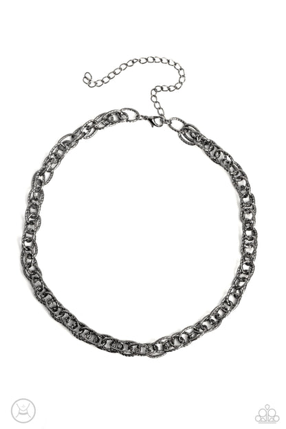 If I Only Had a CHAIN - Black Paparazzi Accessories