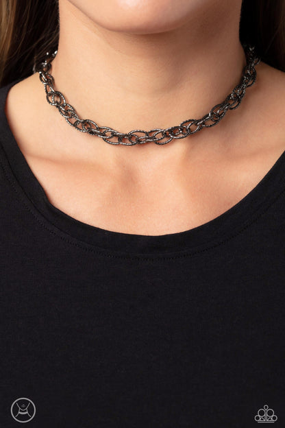 If I Only Had a CHAIN - Black Paparazzi Accessories