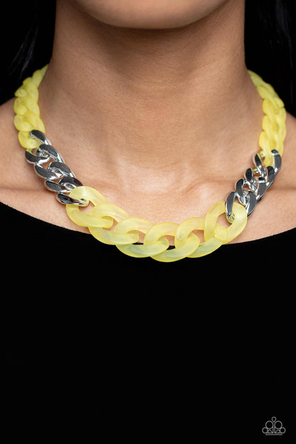 Curb Your Enthusiasm - Yellow Paparazzi Accessories