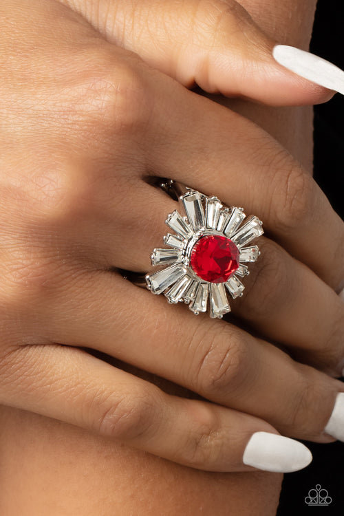 Starburst Season - Red Paparazzi Accessories