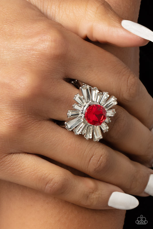 Starburst Season - Red Paparazzi Accessories