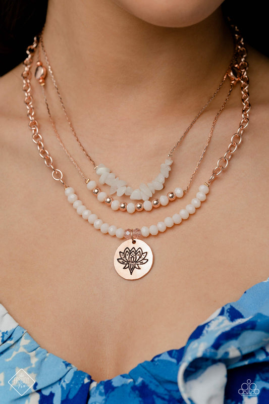Lotus Luxury - Rose Gold Paparazzi Accessories