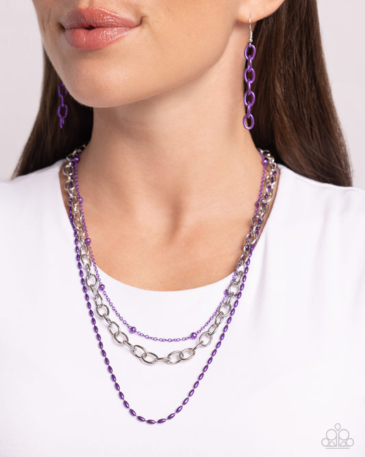 Mardi Gras Mayhem - Purple Paparazzi Accessories