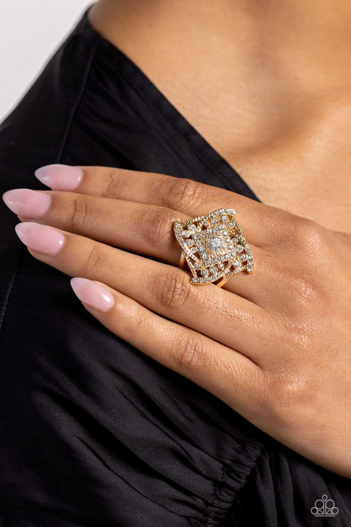 Tilted Talent - Gold Paparazzi Accessories