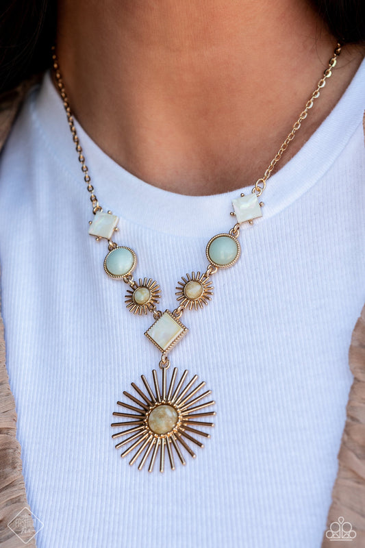 Sunburst Style - Gold Paparazzi Accessories