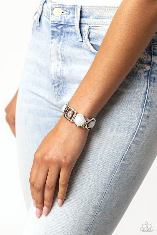 Majestic Mashup - White Paparazzi Accessories