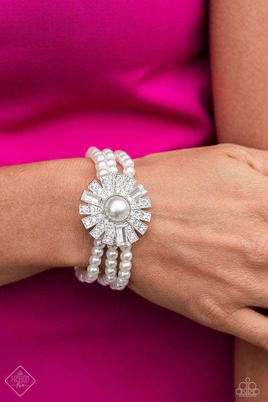 Gifted Gatsby - White Paparazzi Accessories