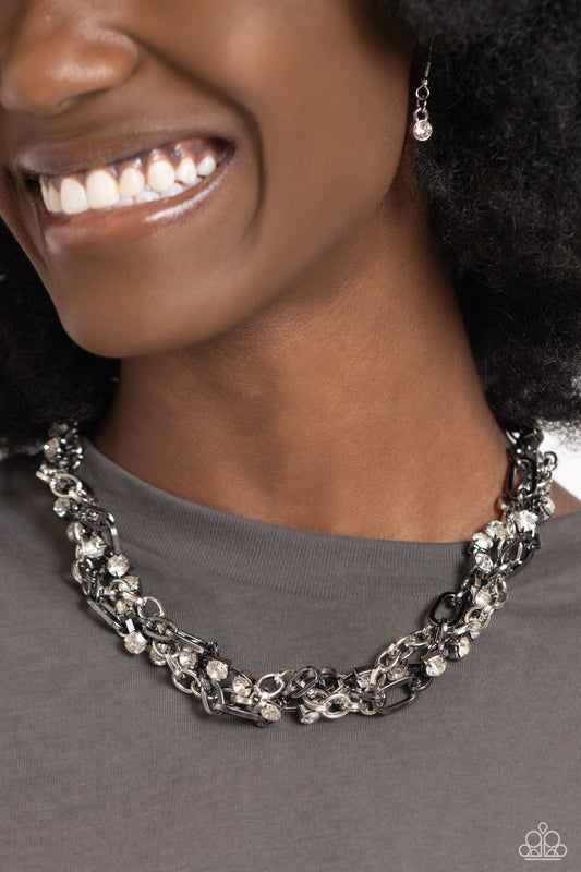 Totally Two-Toned - Silver Paparazzi Accessories